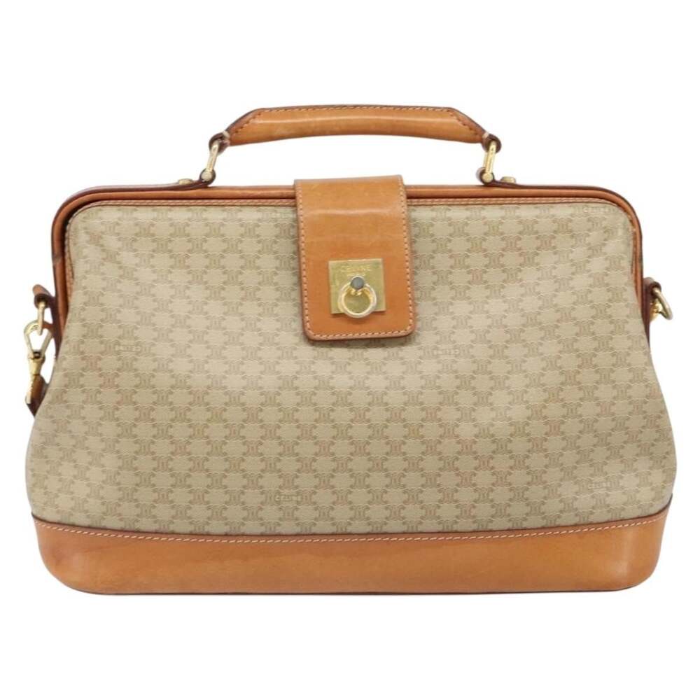 Celine Macadam Handbag Beige